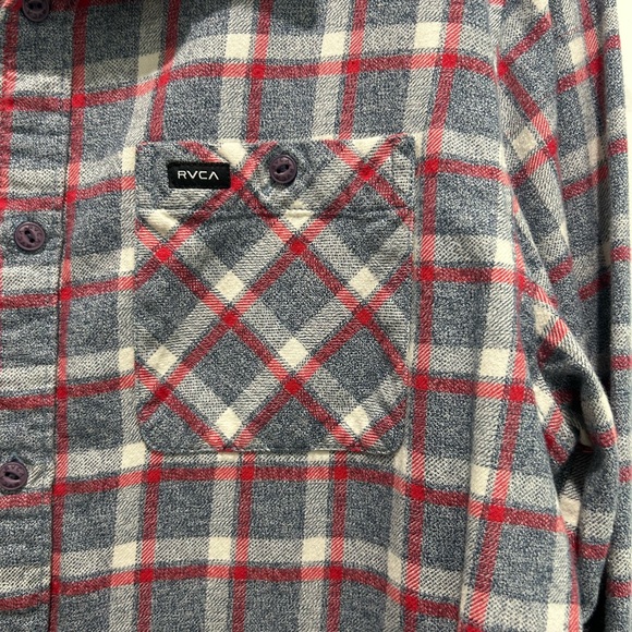RVCA Men’s Flannel. Size Large. - Picture 4 of 5